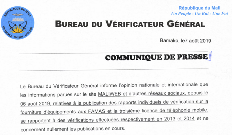 Communique de presse Intro