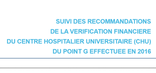 Suivi des recommandations point g 2016