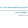 Vérification financière : Gestion de la commune rurale de N’gabacoro